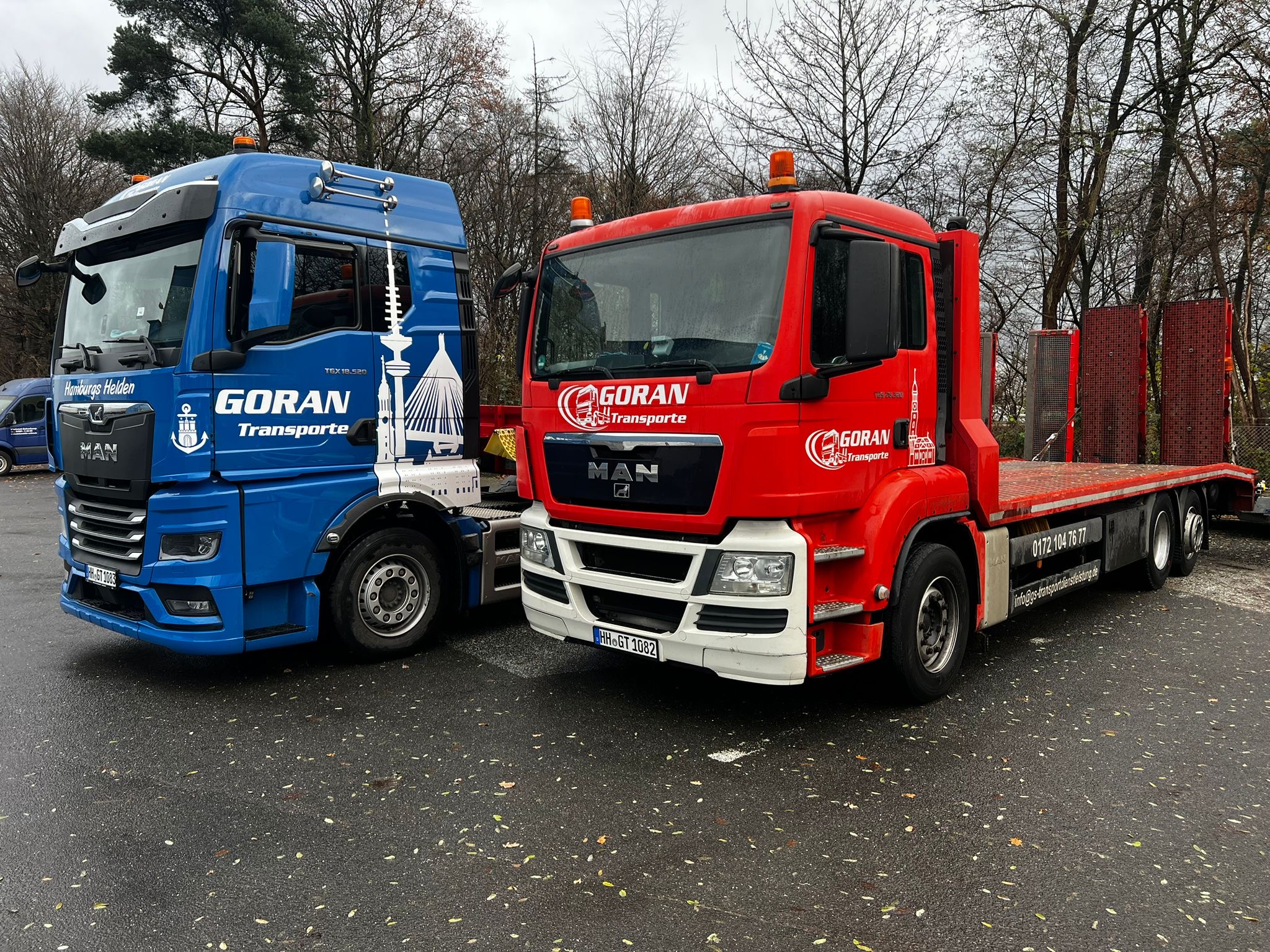 Tieflader und 3-Achser Stadtfahrzeug Tieflader und 3-Achser Stadtfahrzeug